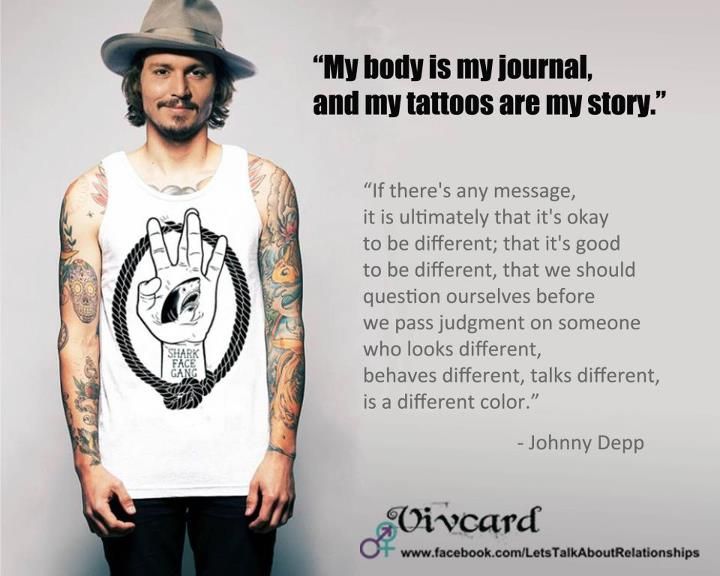best johnny depp quotes tattoos