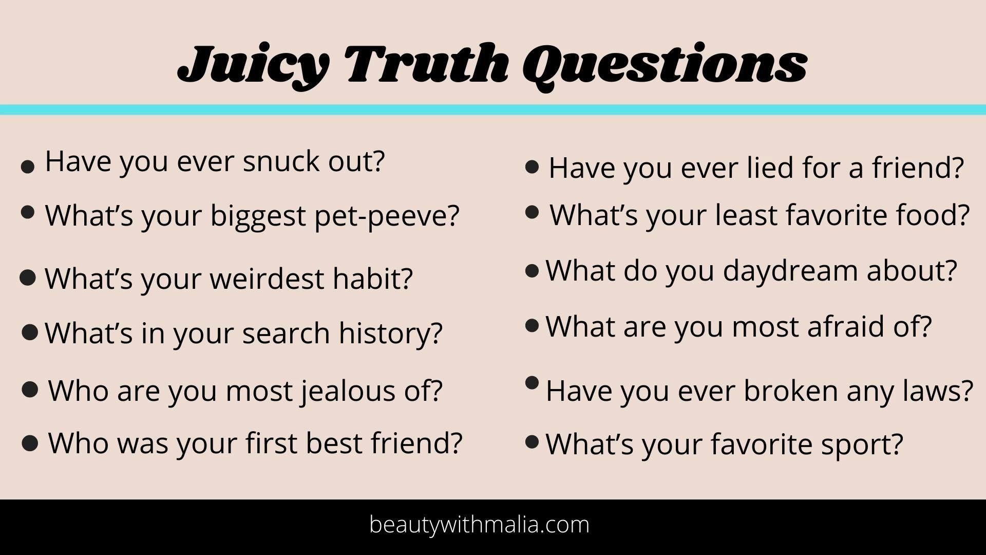 best juicy friendship questions