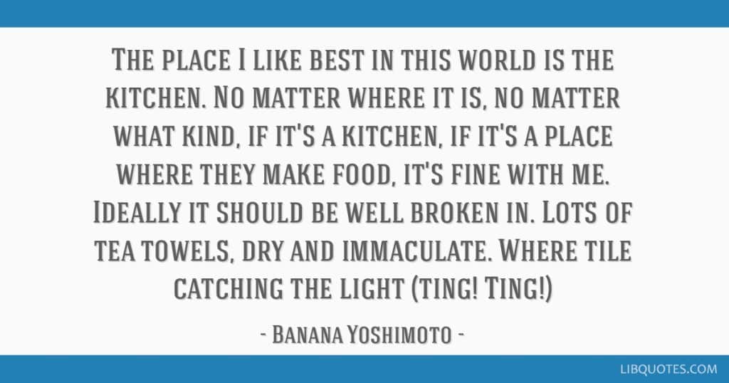 best kitchen banana yoshimoto quotes