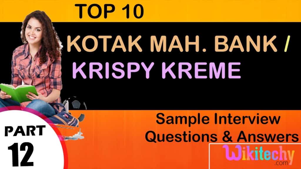 best krispy kreme interview questions