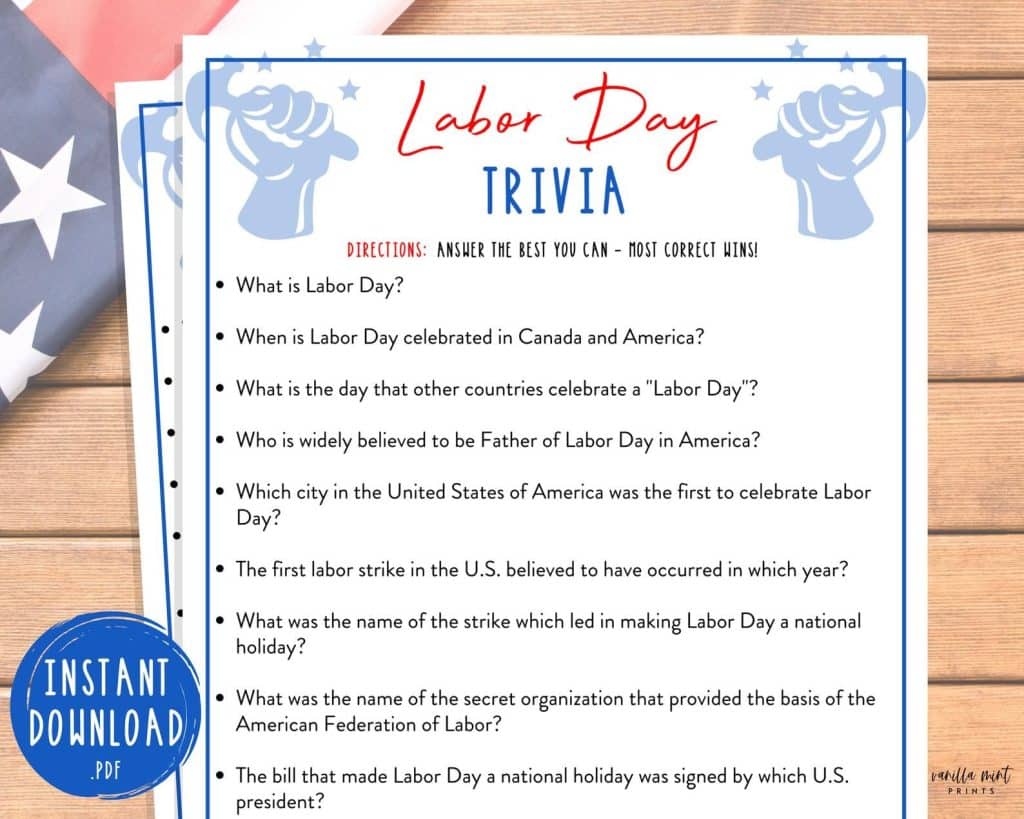best labor day trivia questions