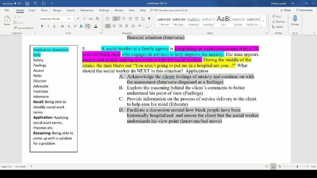 best lcsw questions