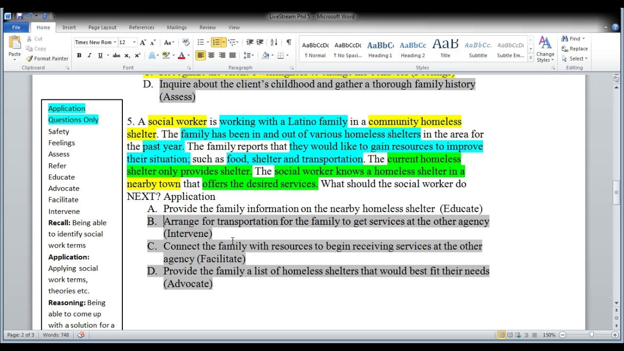 best lcsw test questions