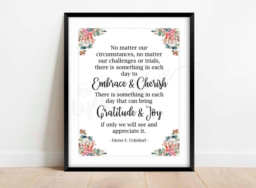 best lds quotes on gratitude during trials