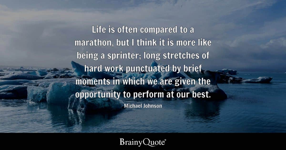 best life is a marathon quotes