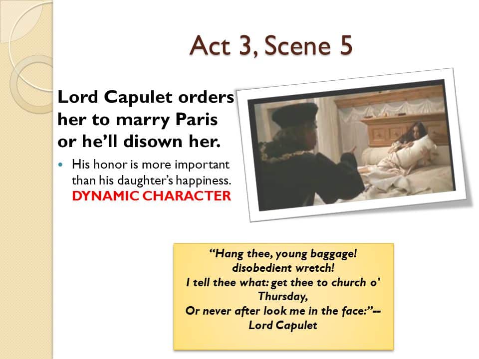 best lord capulet quotes about disowning juliet