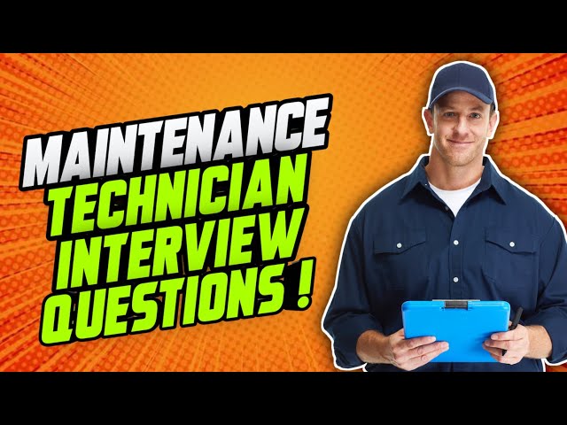 best maintenance worker test questions