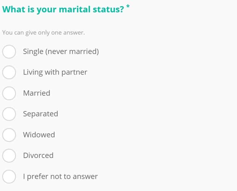best marriage survey questions