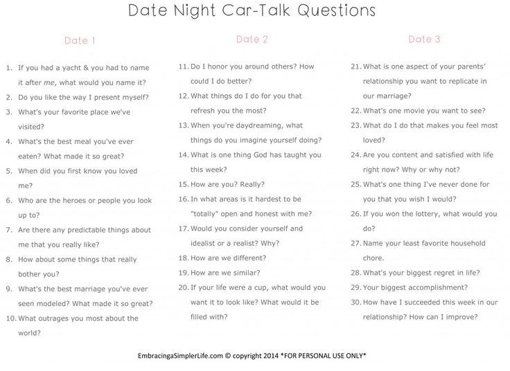 best married questions
