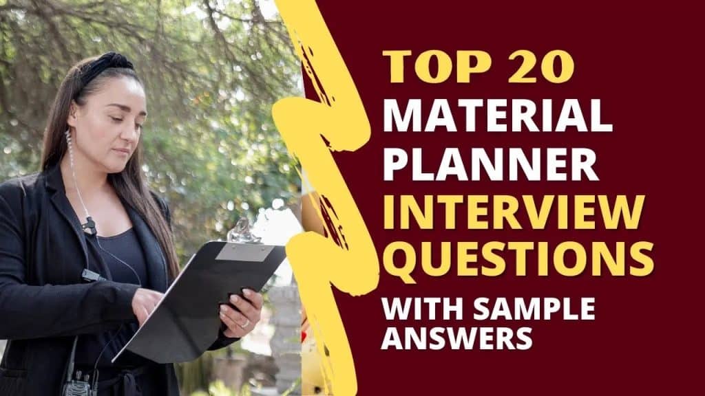 best material planner interview questions