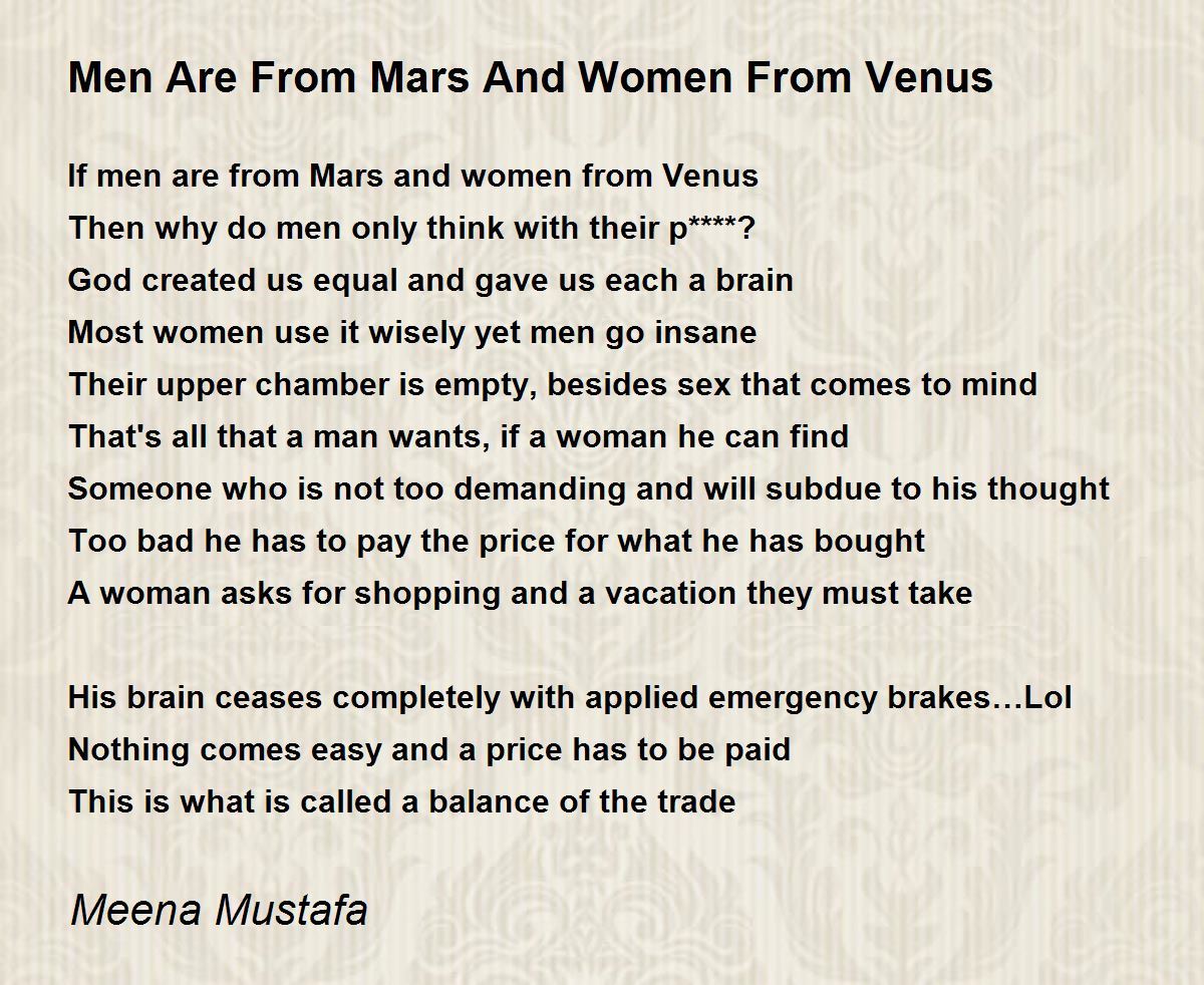 best men are from mars women are from venus quotes