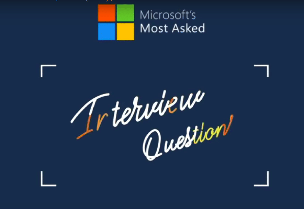 best microsoft interview coding questions