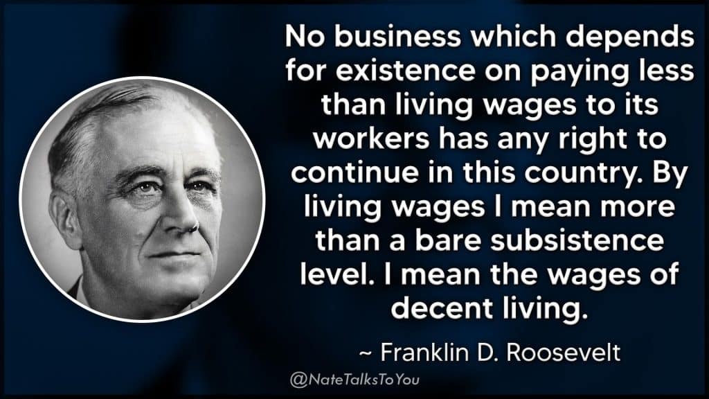 best minimum wage quotes fdr