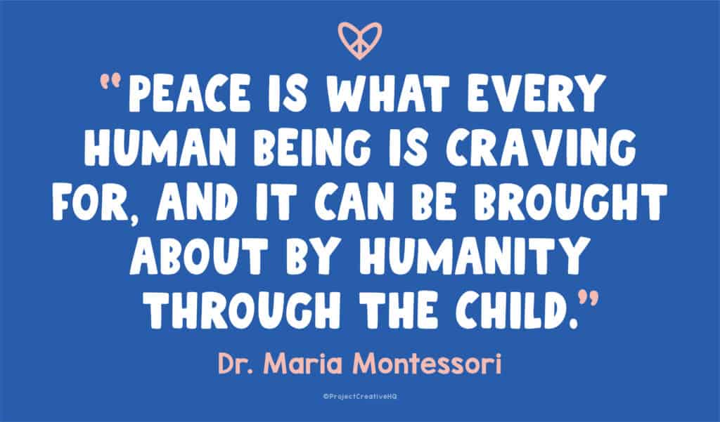 best montessori quotes about peace