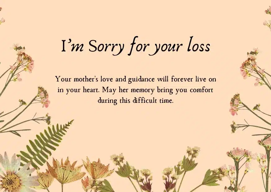 best mother condolences quotes