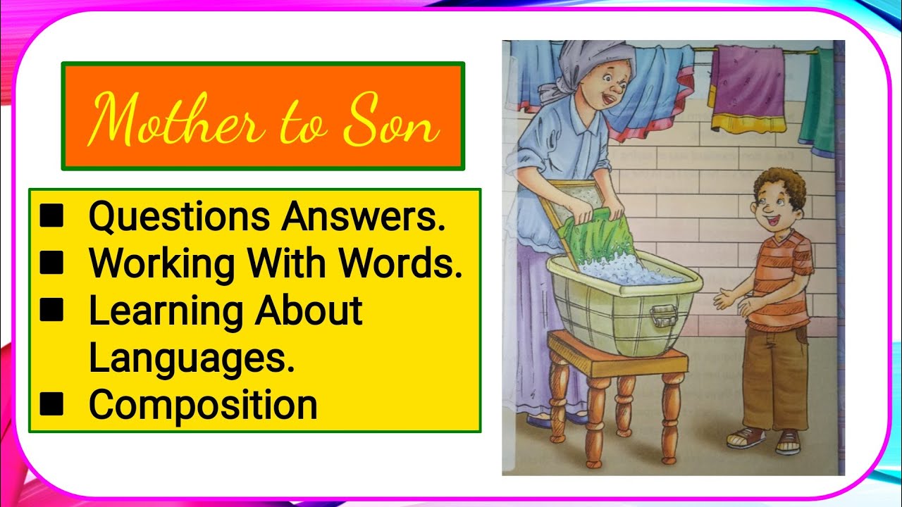 best mother to son poem questions and answers