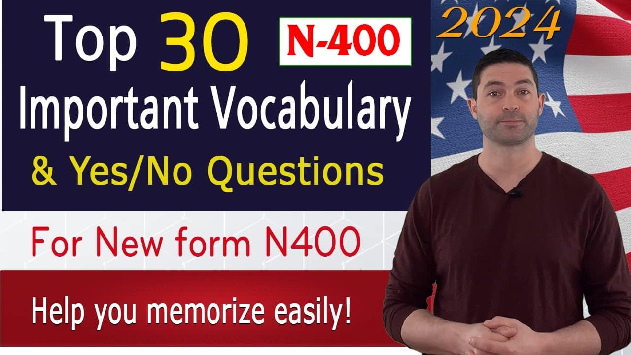 best n400 yes no questions vocabulary