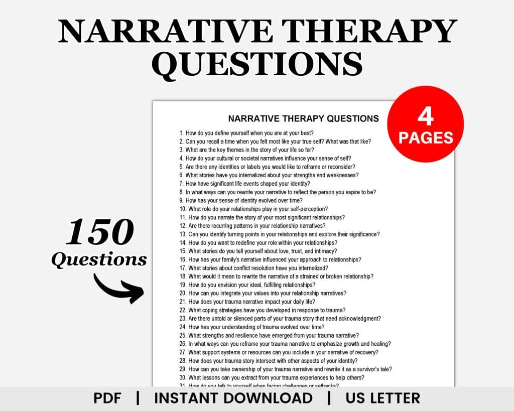 best narrative therapy questions