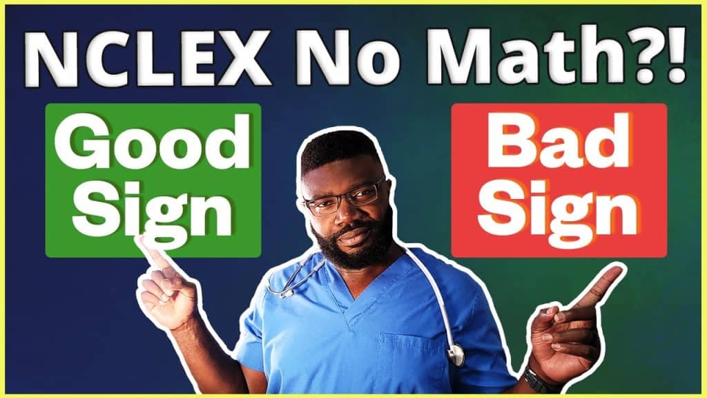 best nclex math questions bad sign