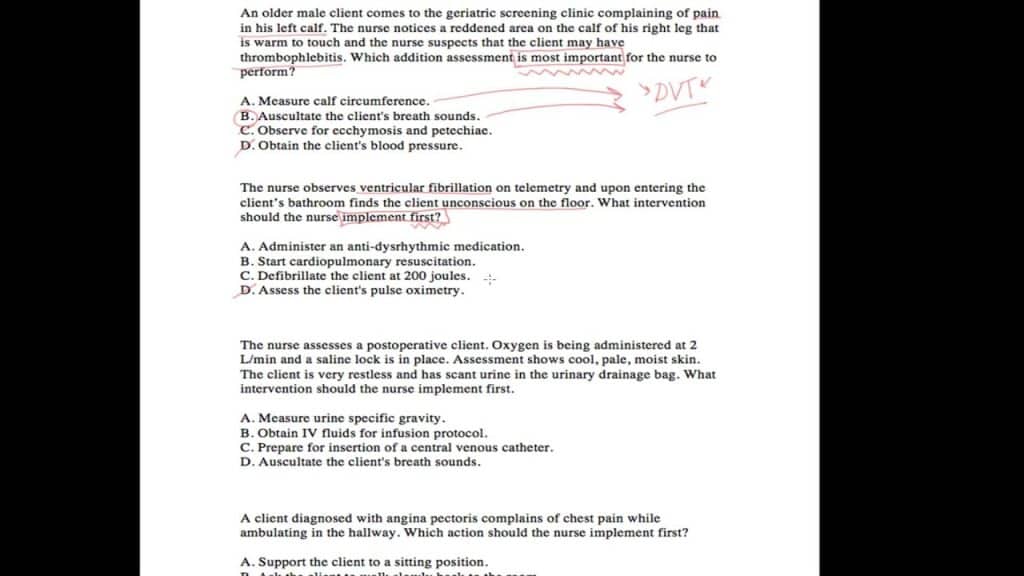 best nclex questions on prioritization