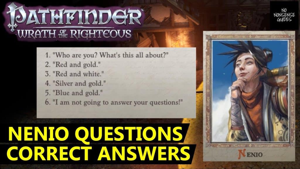 best nenio questions