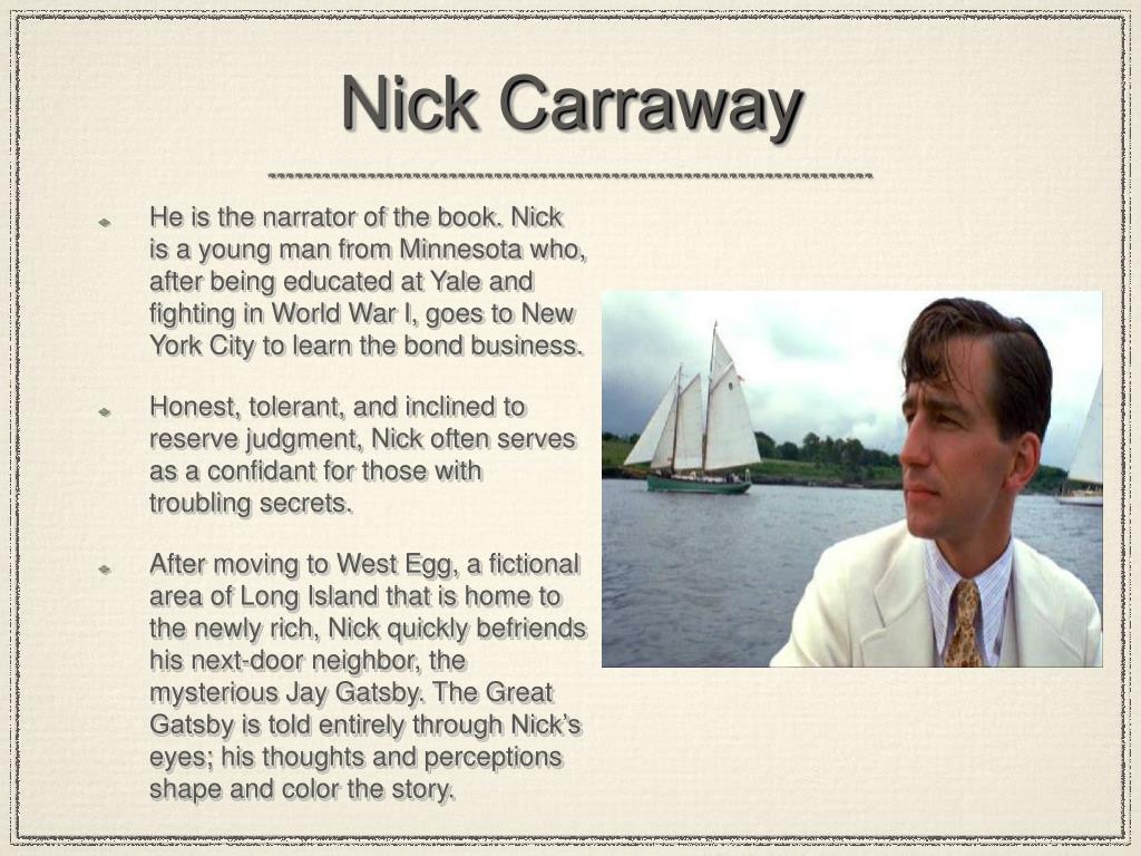 best nick carraway physical description quotes