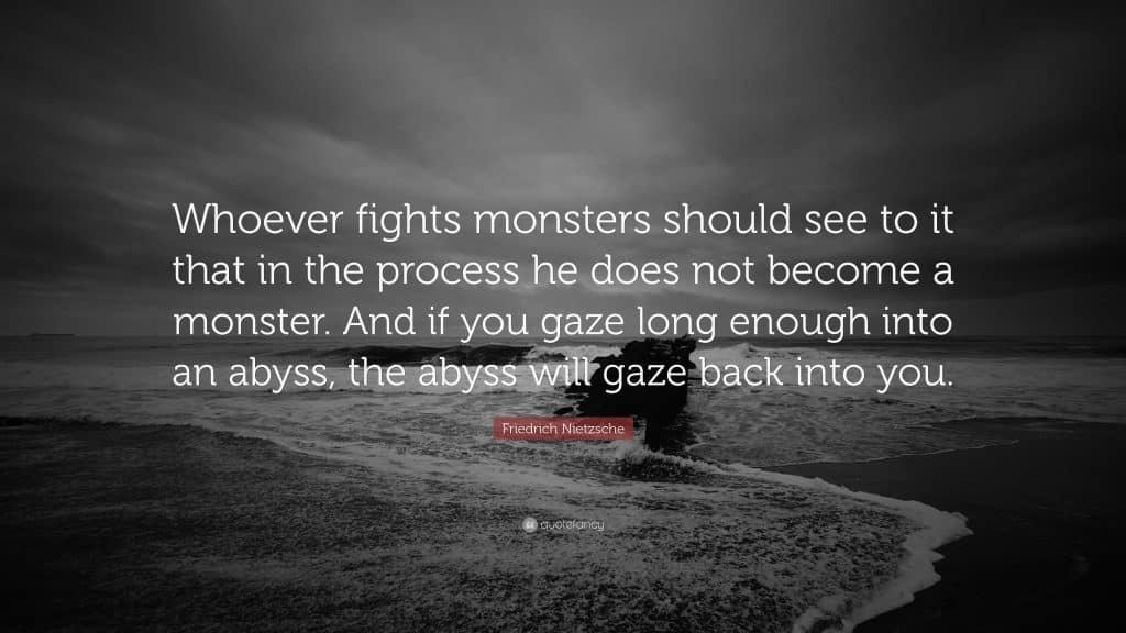 best nietzsche quotes abyss scaled