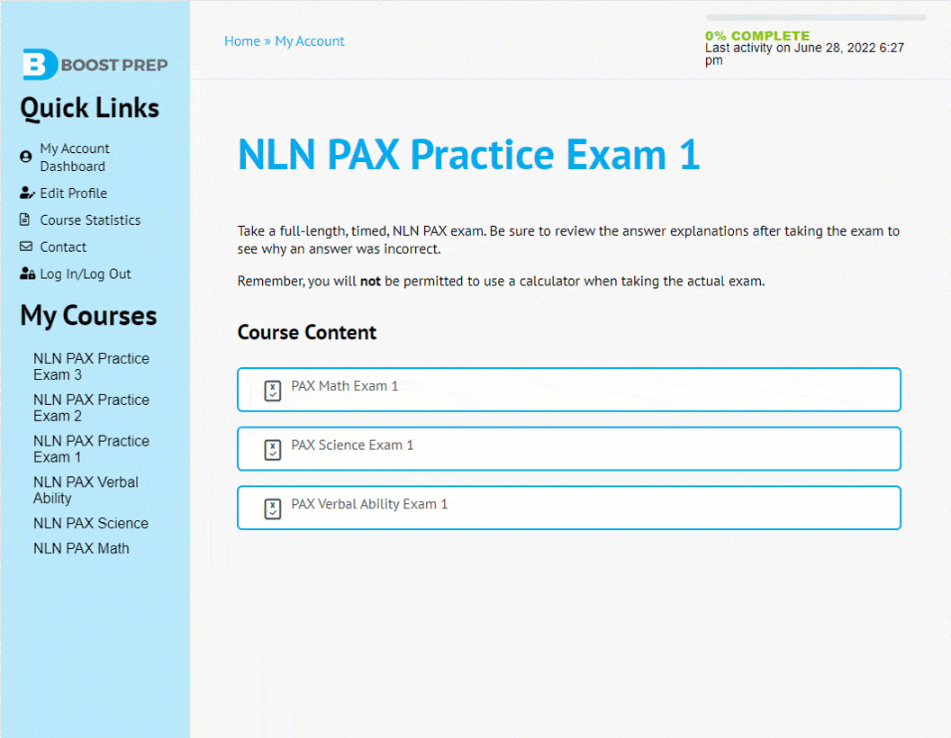 best nln test practice questions