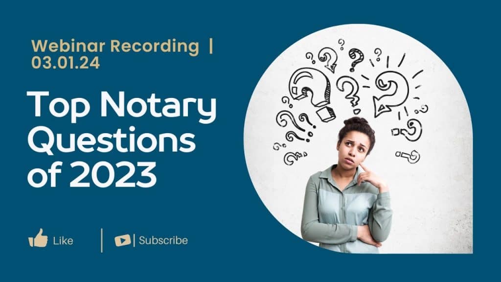 best notary exam questions