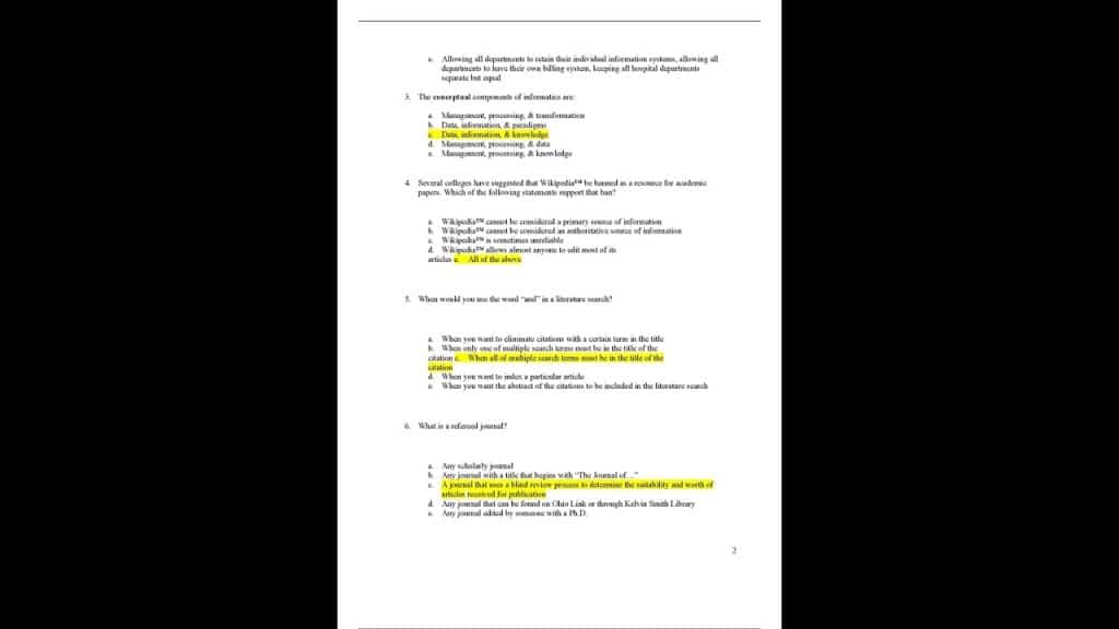 best nr599 final exam questions