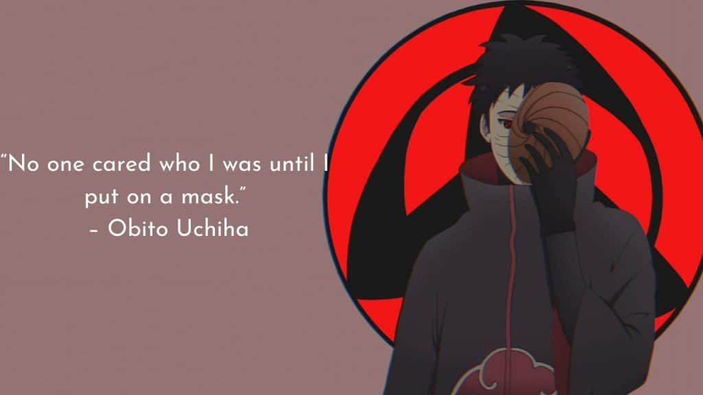 best obito sad quotes