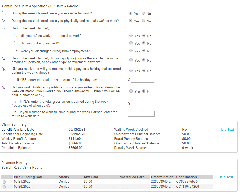 best ohio unemployment weekly claim questions