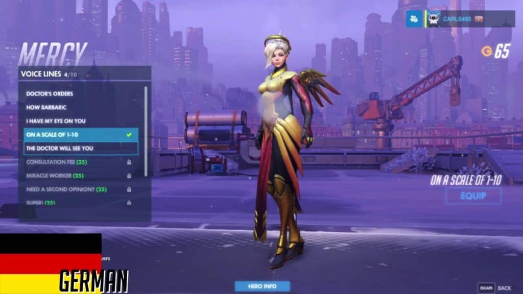 best overwatch mercy german quotes