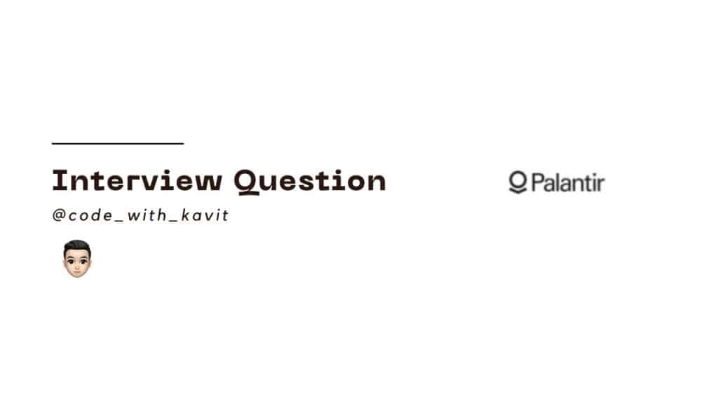 best palantir interview questions