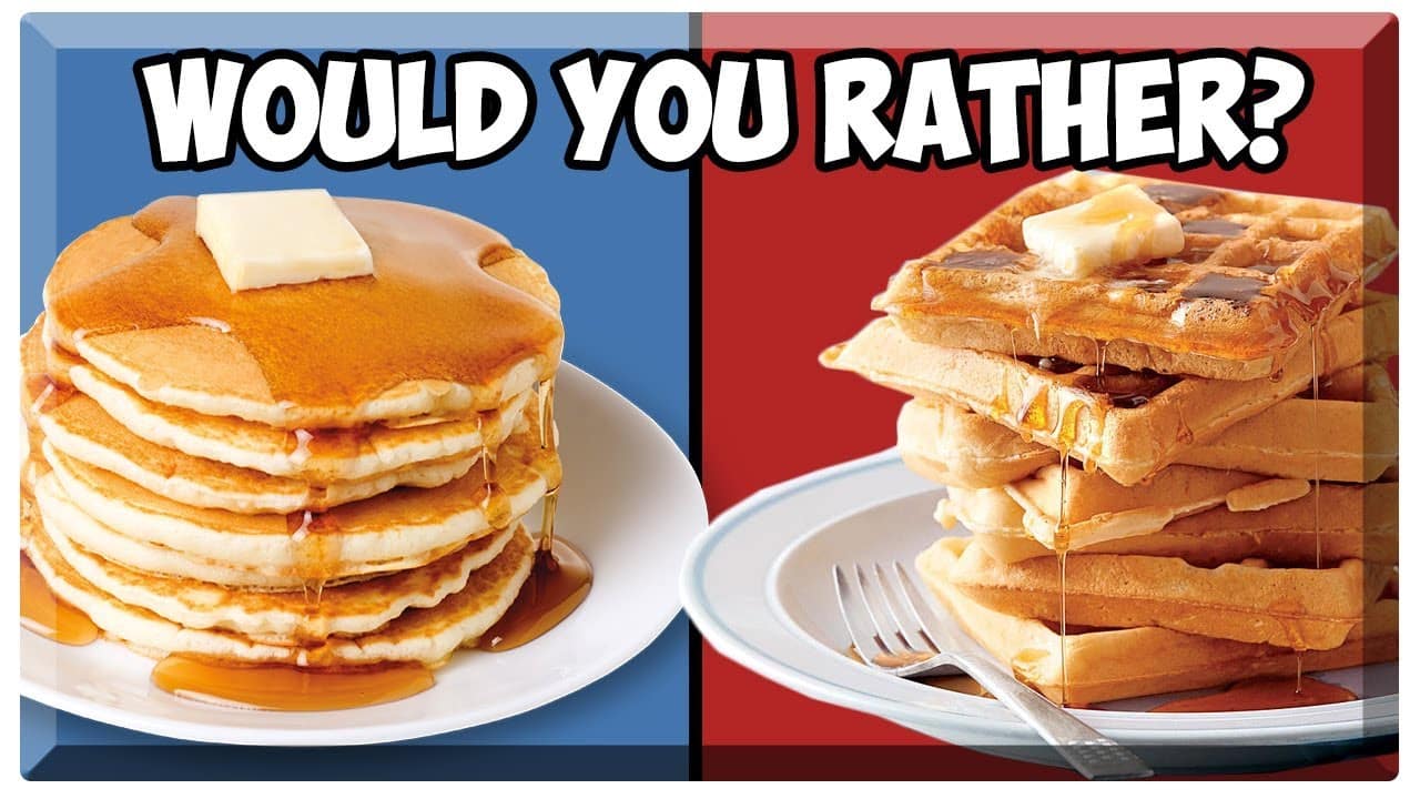 best pancakes vs waffles game questions