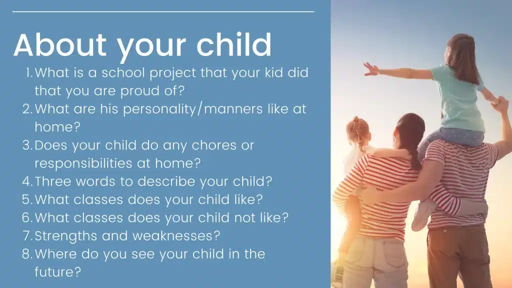 best parent interview questions