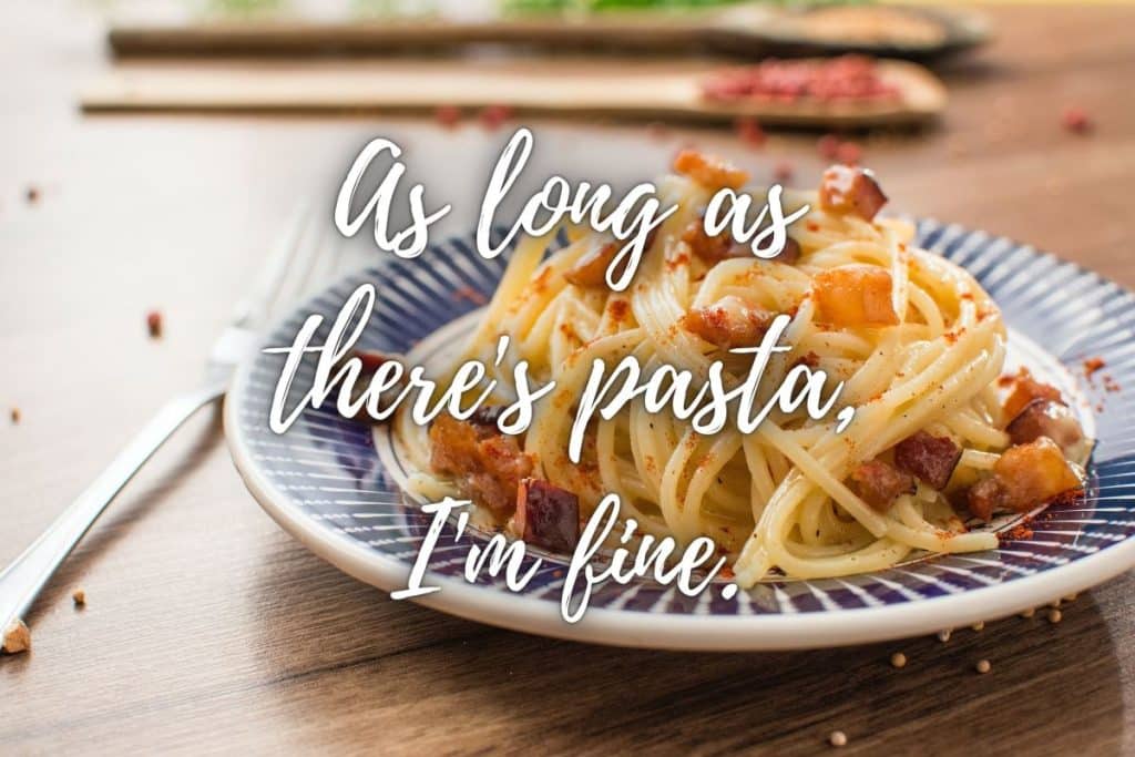 best pasta quotes for instagram