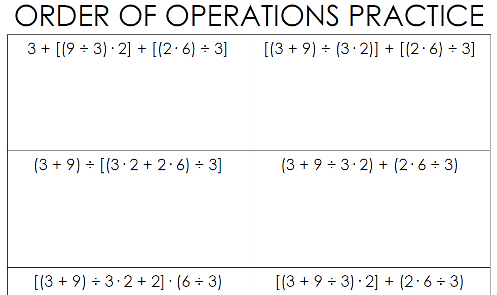 best pemdas practice questions