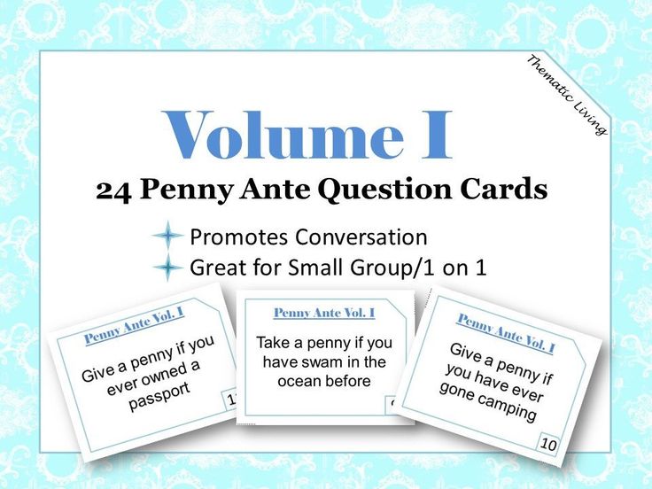 best penny ante questions