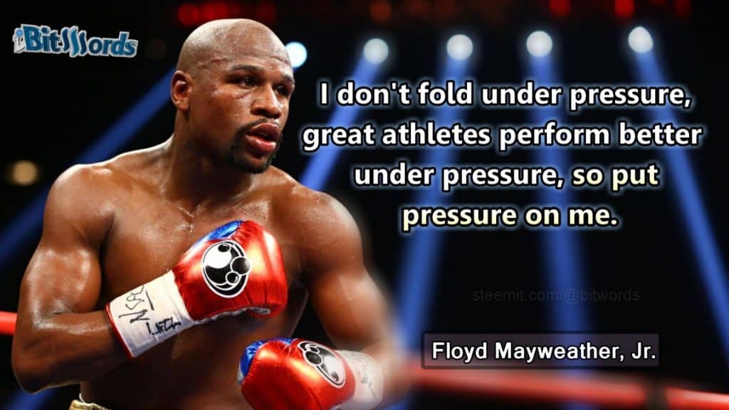 best performing under pressure quotes