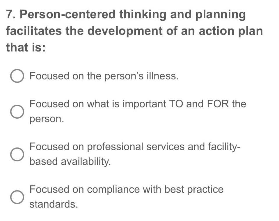 best person centered questions