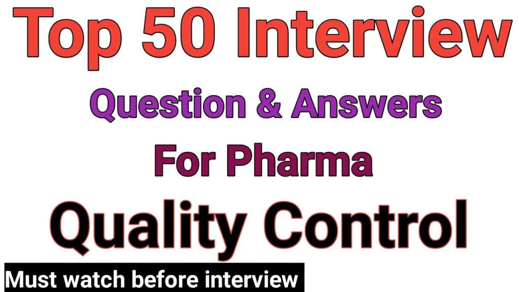 best pharma interview questions