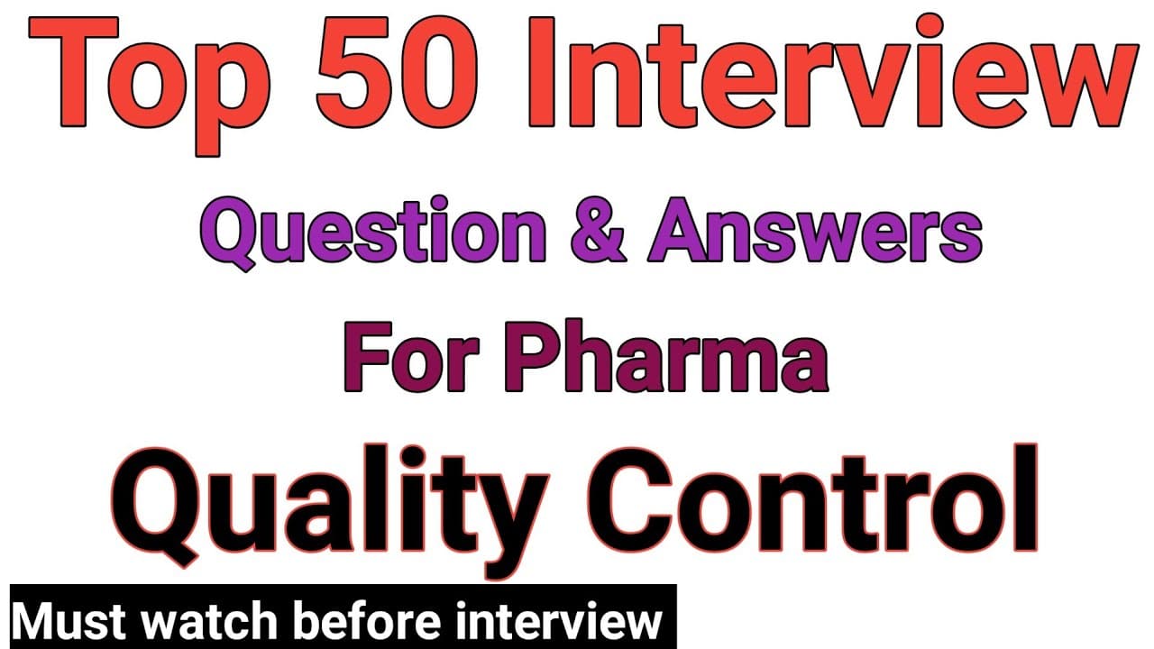 best pharma interview questions