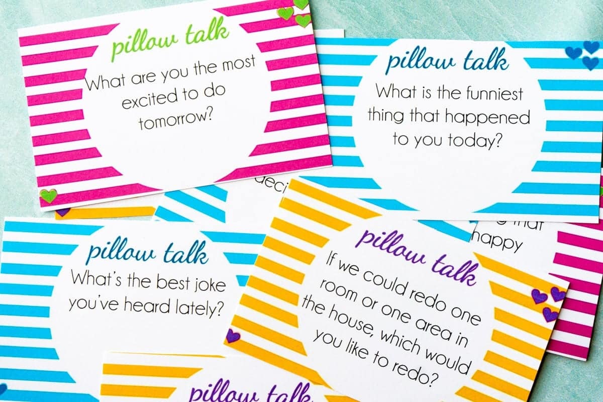 best pillow talk card game questions