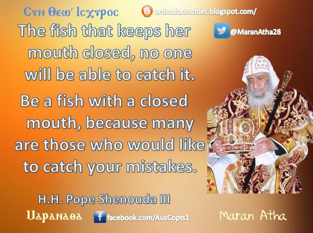 best pope shenouda quotes