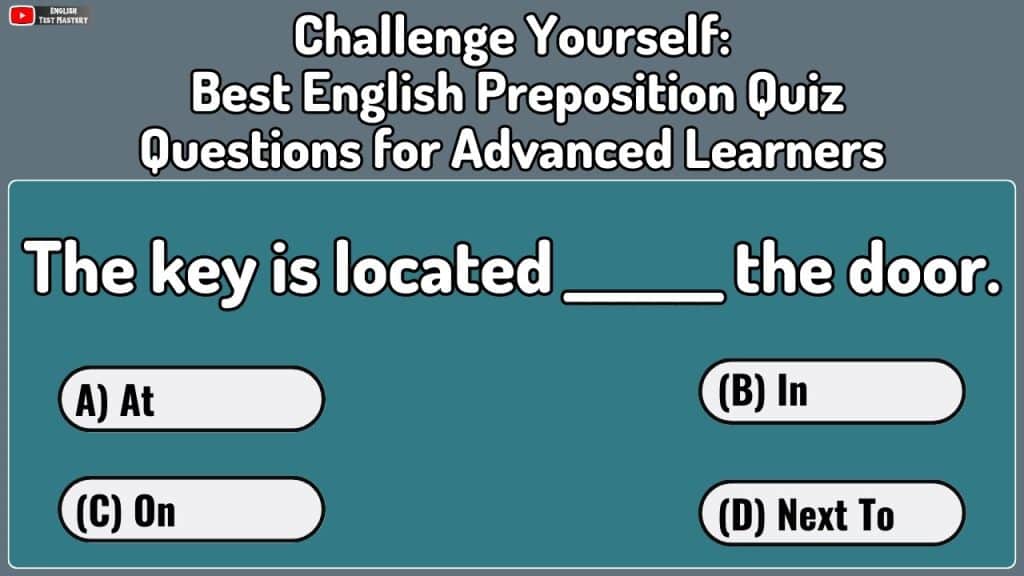 best preposition questions