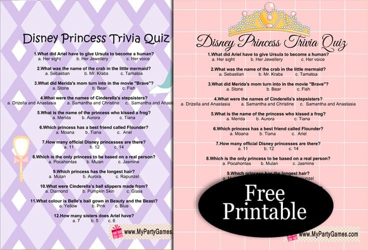 best princess trivia questions