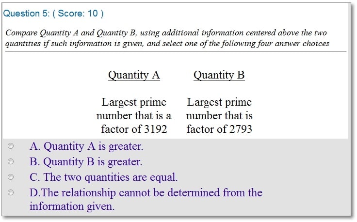 best quantitative reasoning practice questions with answers