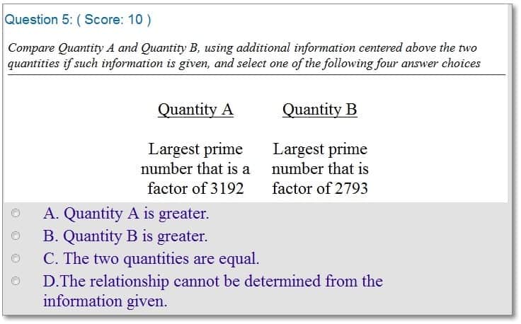 best quantitative reasoning questions and answers