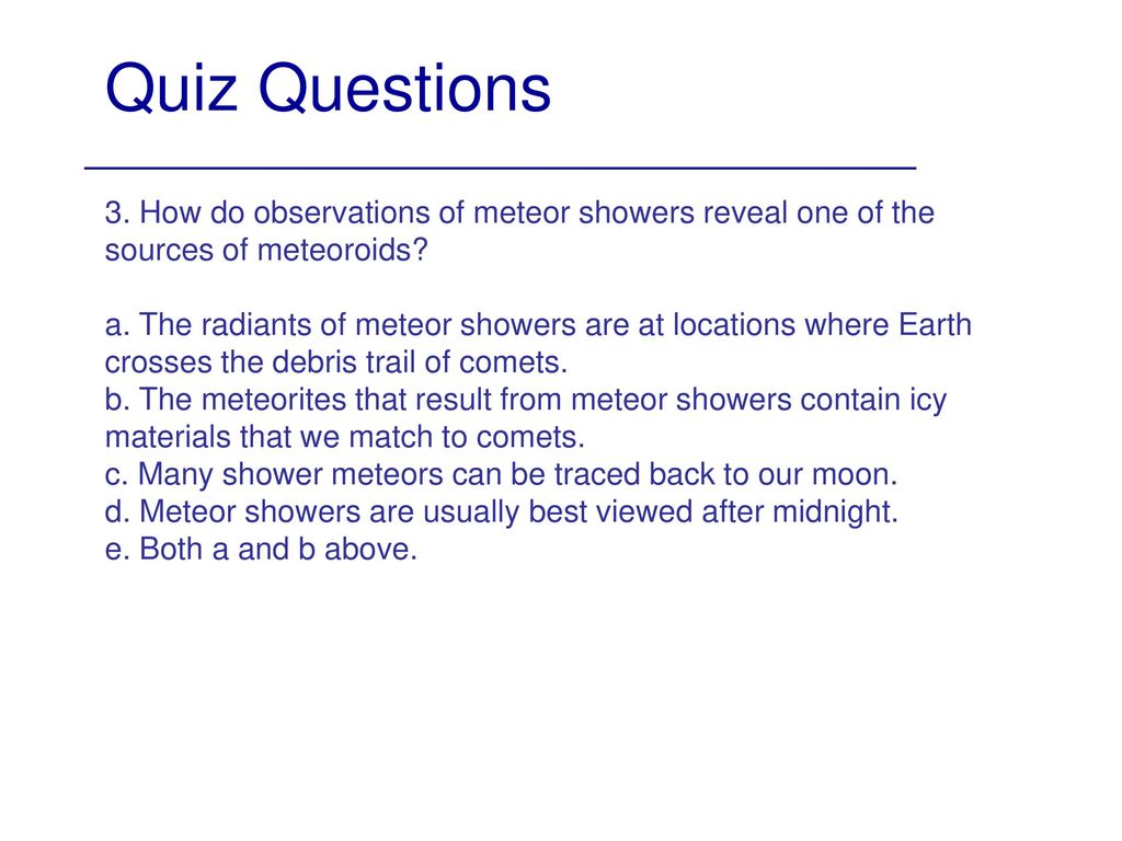 best questions about asteroids